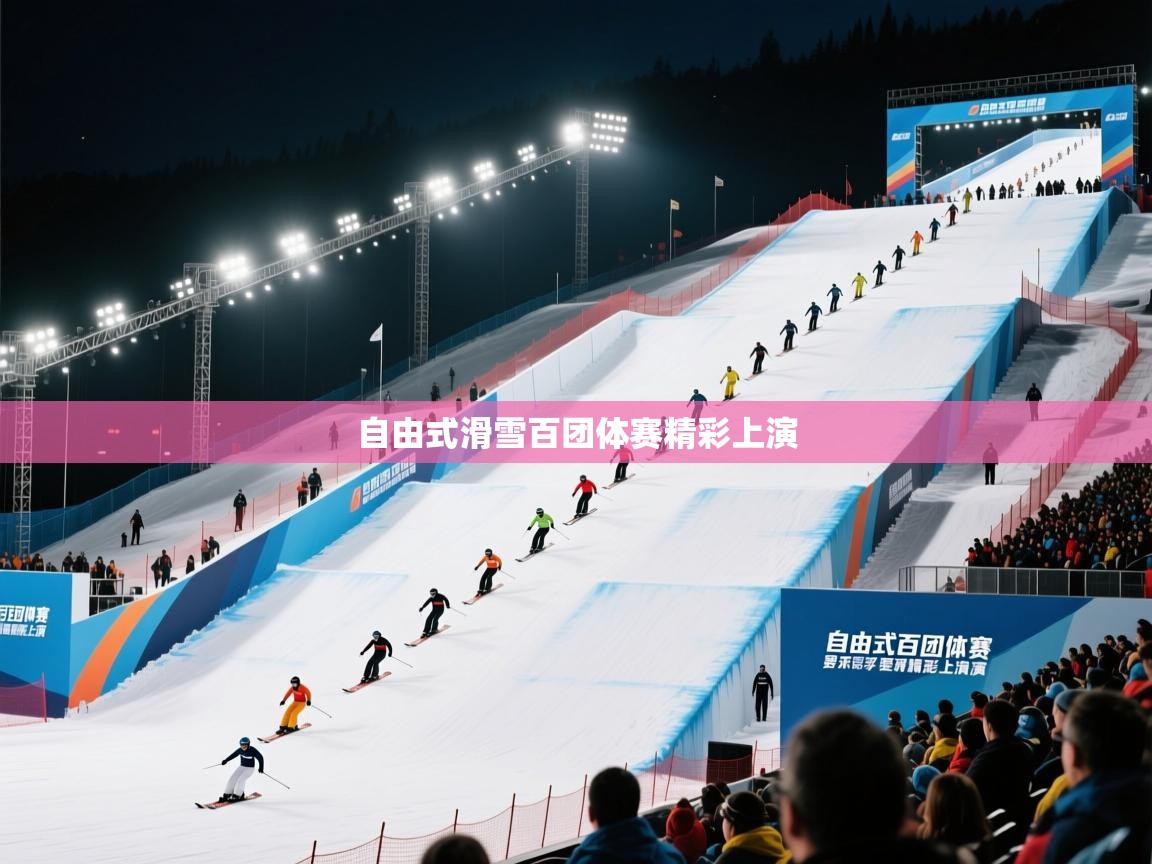 自由式滑雪百团体赛精彩上演